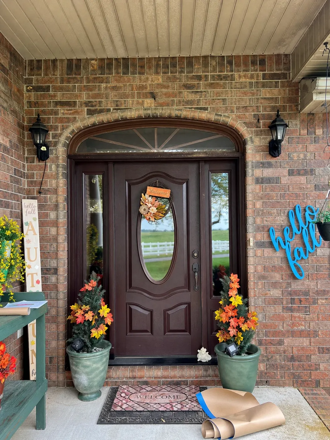 After: the finished entry feels warmer, cleaner, and more welcoming.